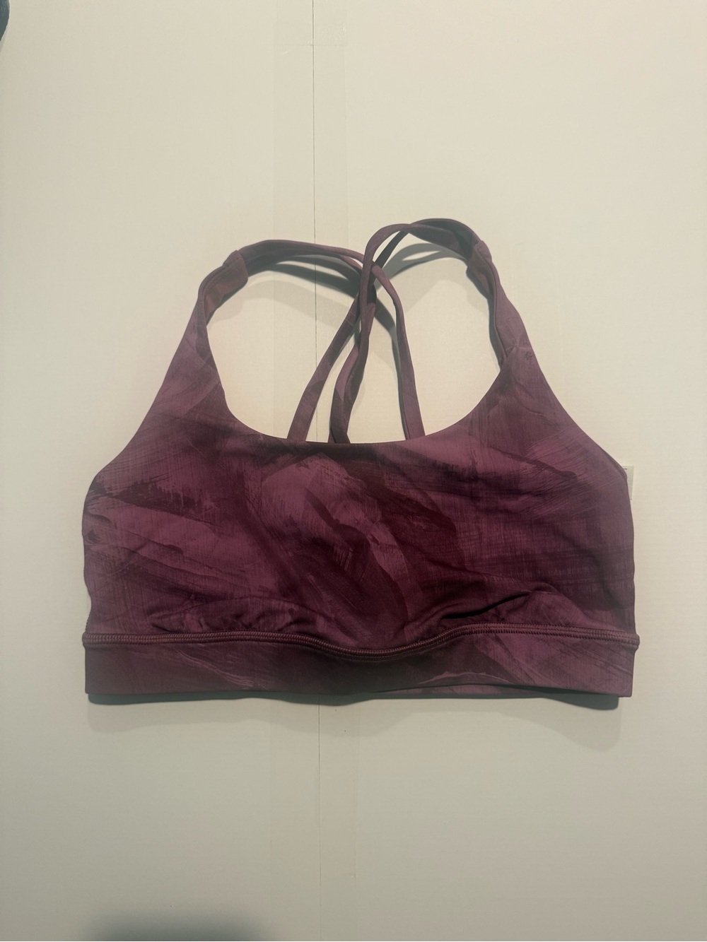 lululemon athletica Strappy Sports Bra in Deep Berry